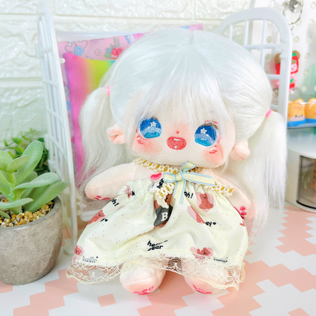 Cotton Doll ❄️ Mimi Snow – Muñeca de 20cm con esqueleto interno