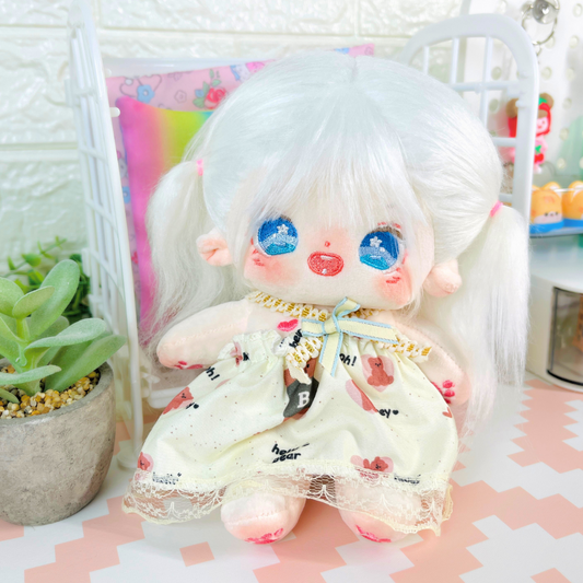 Cotton Doll ❄️ Mimi Snow – Muñeca de 20cm con esqueleto interno