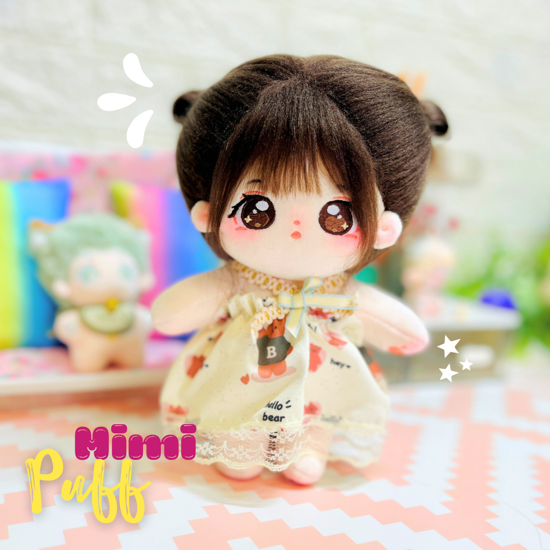 Cotton Doll ✨ Mimi Puff – Muñeca de 20cm sin esqueleto interno