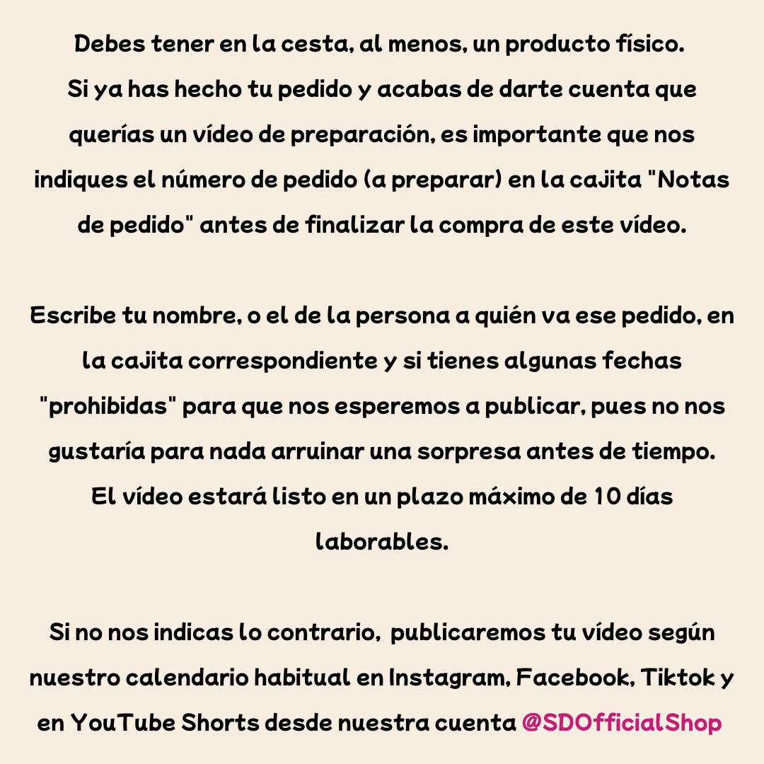 Vídeo de tu pedido 🎁