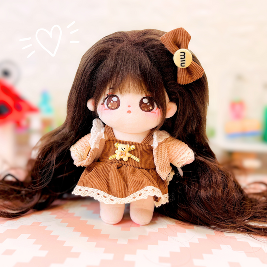Conjunto Marrón Kawaii para Muñecas Cotton Doll 20cm · “ChocoBear”