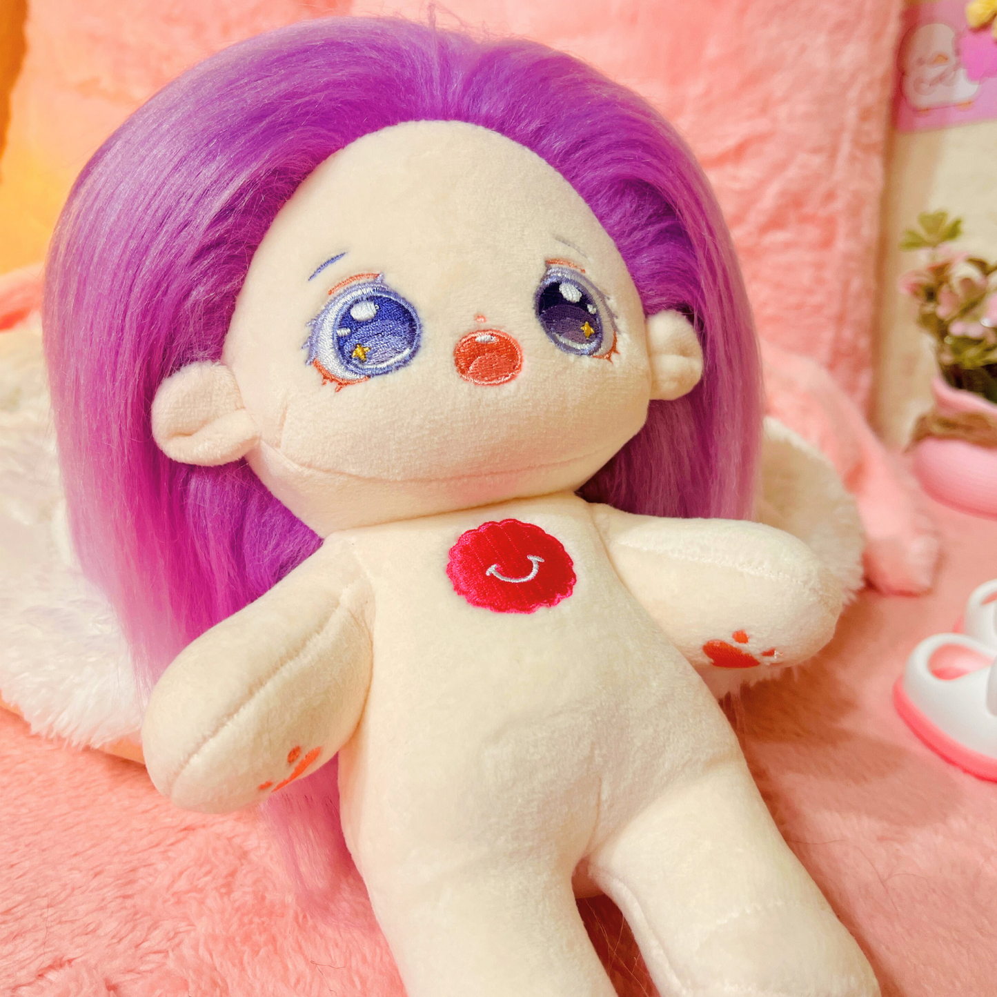 Cotton Doll Mimi Bloom 💜 Muñeca de 20cm con esqueleto interno