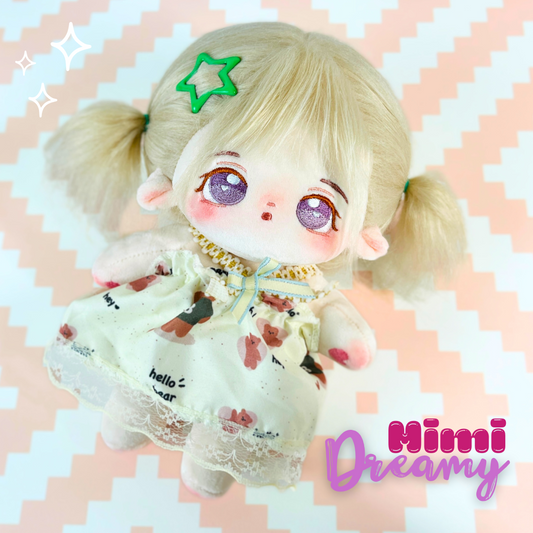 Cotton Doll 💜 Mimi Dreamy – Muñeca de 20cm con esqueleto interno