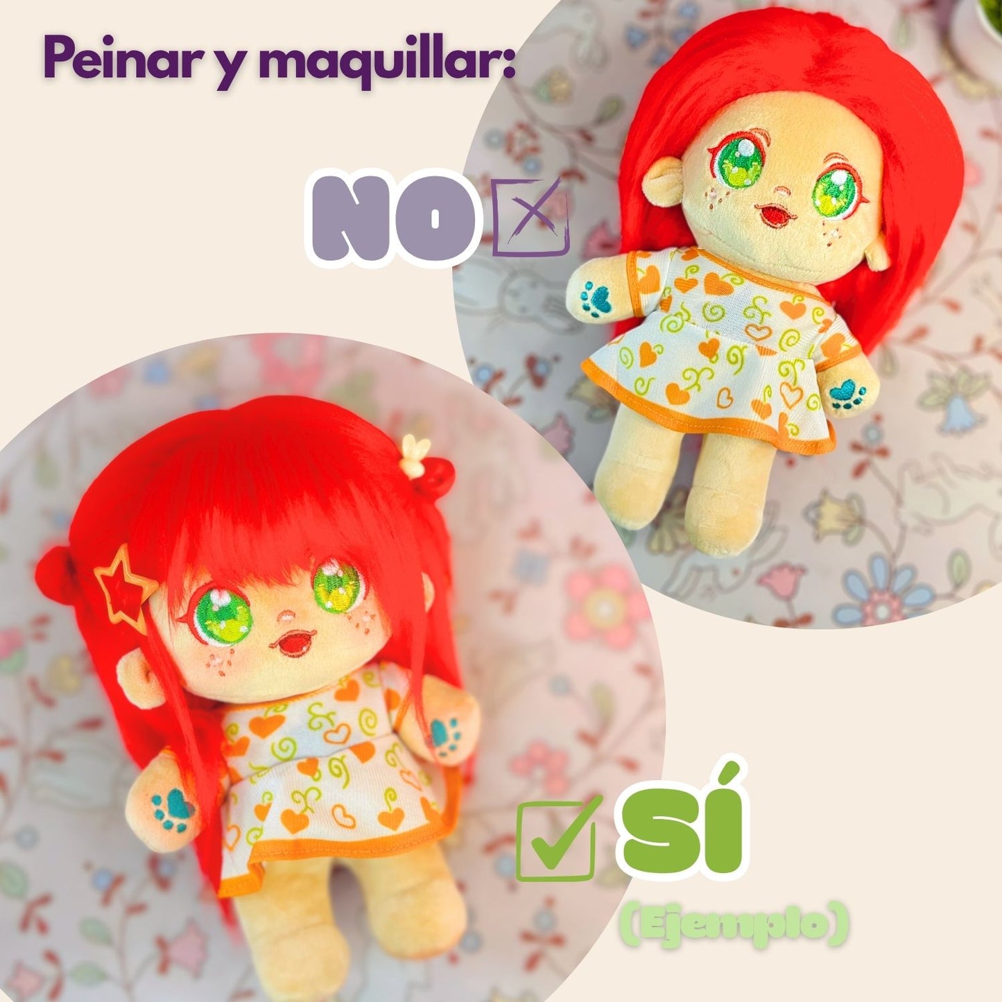 Cotton Doll Mimi Petra 🧡 Muñeca de 20cm con esqueleto interno