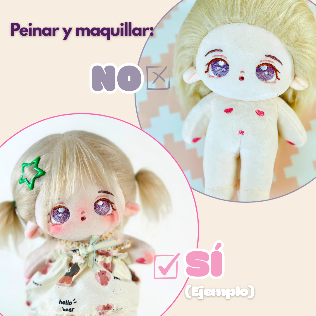 Cotton Doll 💜 Mimi Dreamy – Muñeca de 20cm con esqueleto interno