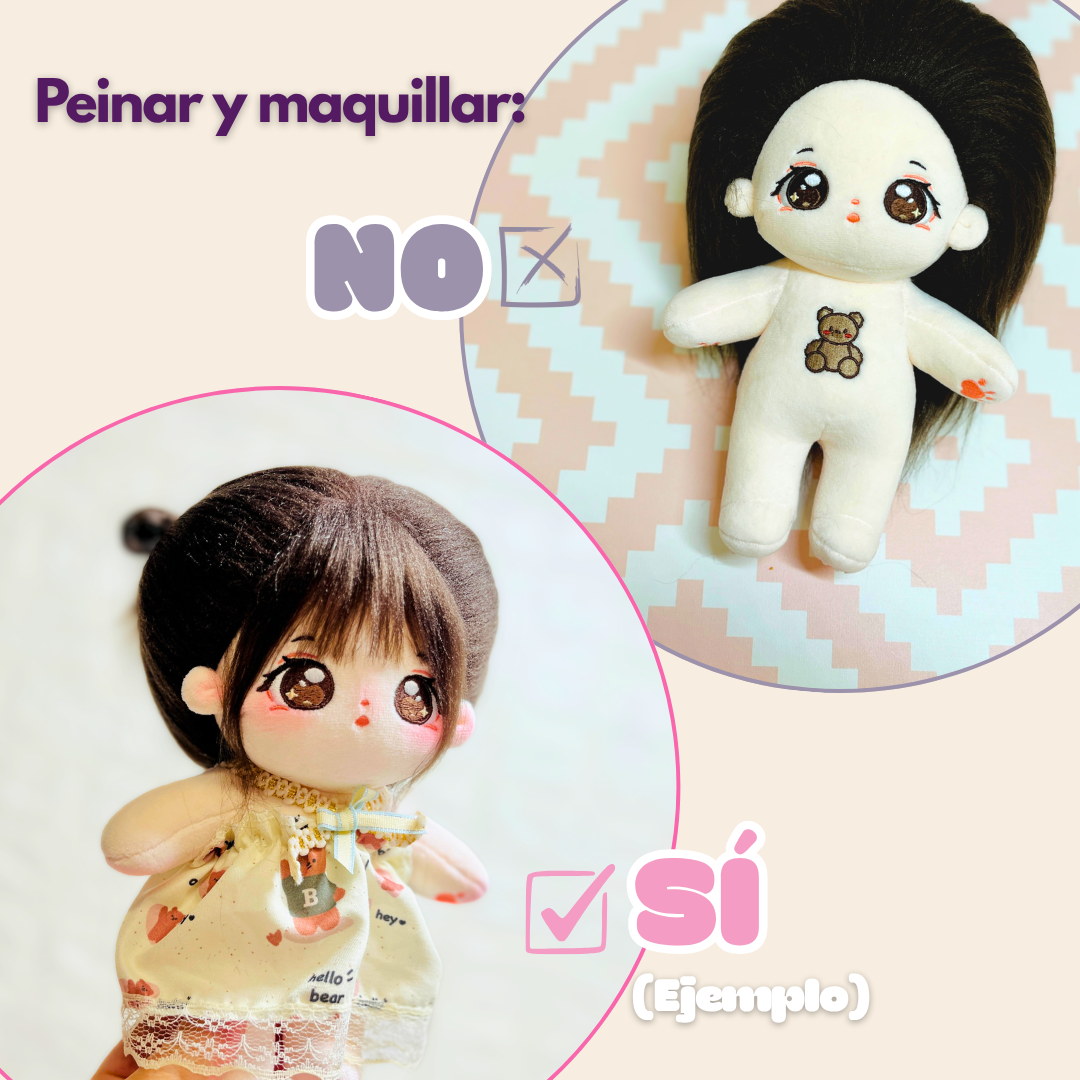 Cotton Doll ✨ Mimi Puff – Muñeca de 20cm sin esqueleto interno