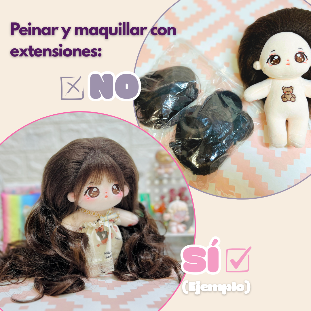 Cotton Doll ✨ Mimi Puff – Muñeca de 20cm sin esqueleto interno