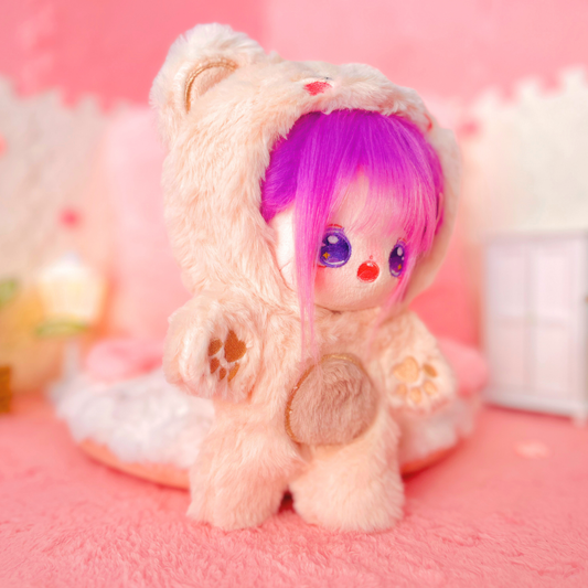 🧸 Pijama Osito Kawaii para Muñecas Cotton Doll 20cm