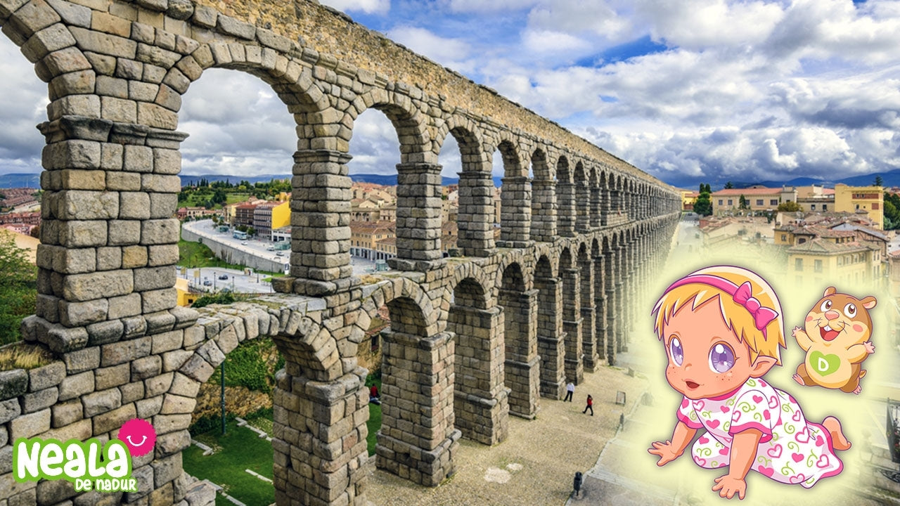 Neala y Darwin viajan al pasado para construir el acueducto de Segovia