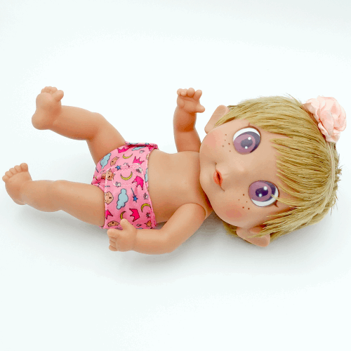 Panales de tela reutilizables para munecas Sorpresas Divertidas Shop