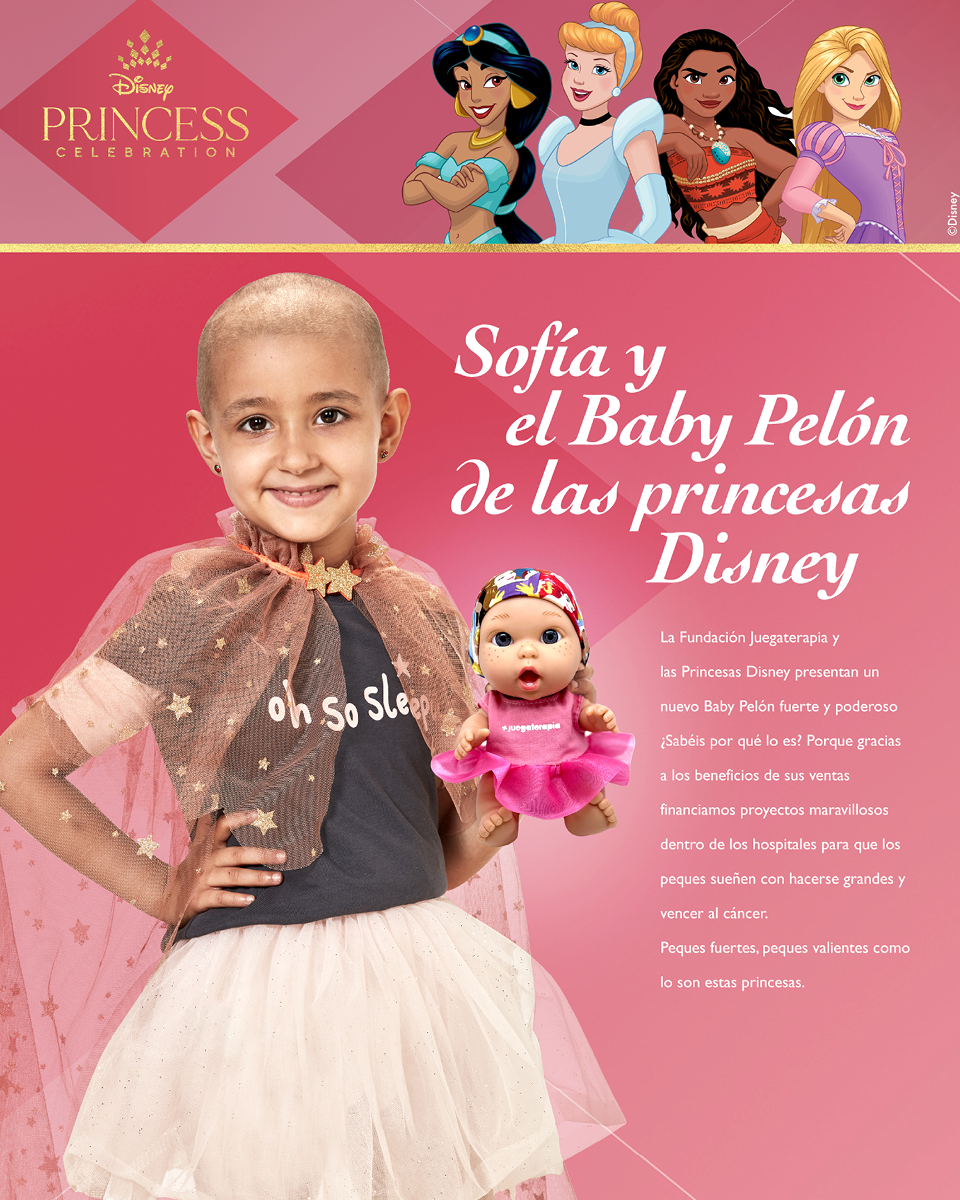 Muñeco Baby Pelon Princesa Disney.