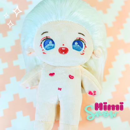 Cotton Doll ❄️ Mimi Snow – Muñeca de 20cm con esqueleto interno
