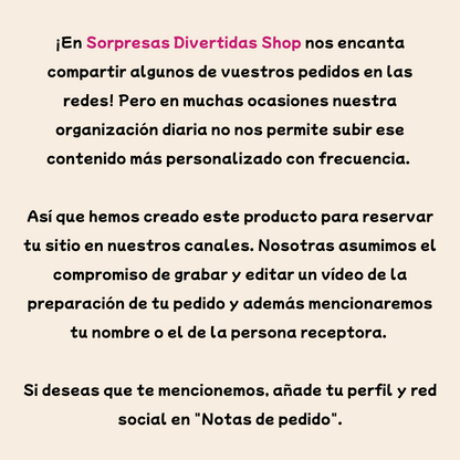 Vídeo de tu pedido 🎁
