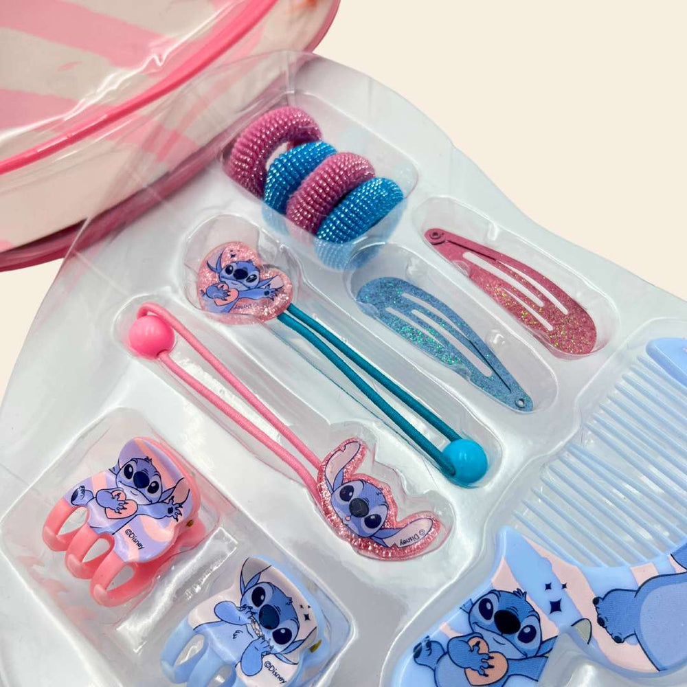 Bolso corazón de accesorios para el pelo de Stitch