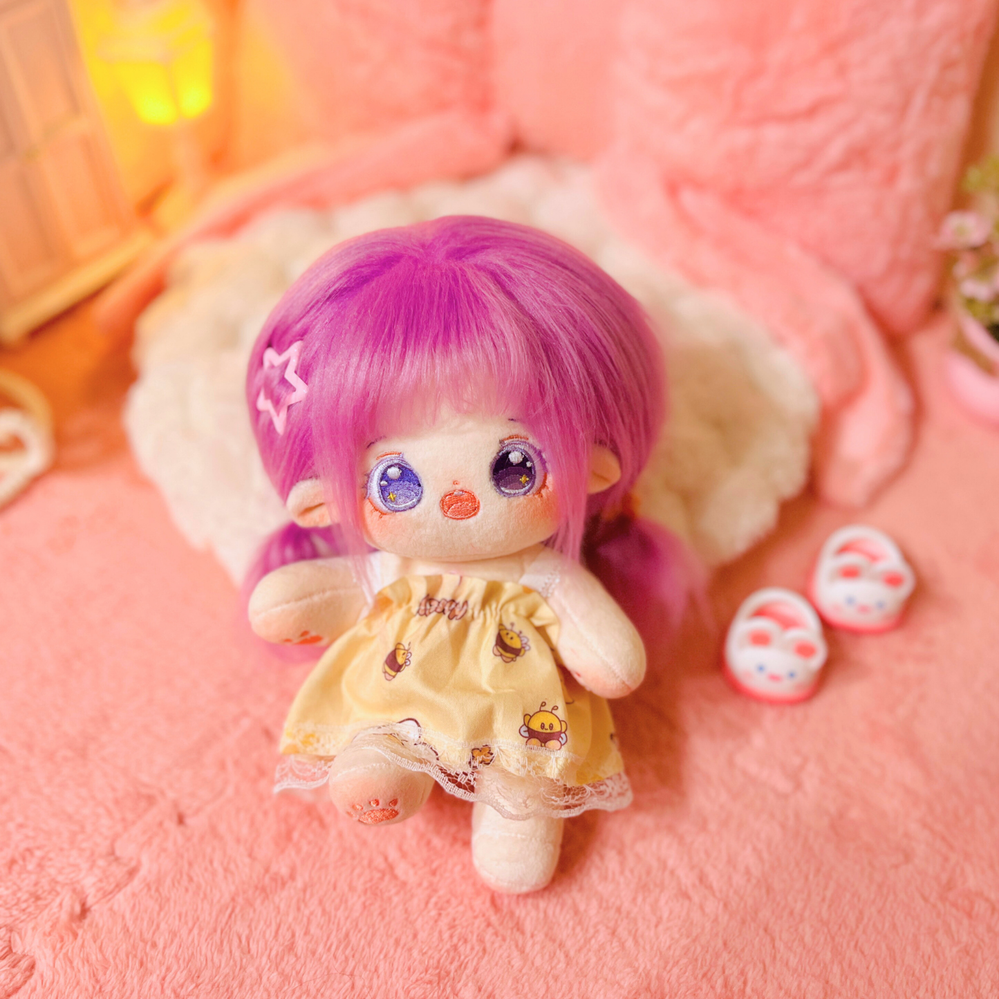 Cotton Doll Mimi Bloom 💜  Muñeca de 20cm con esqueleto interno