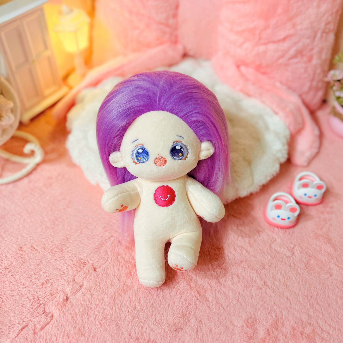 Cotton Doll Mimi Bloom 💜  Muñeca de 20cm con esqueleto interno