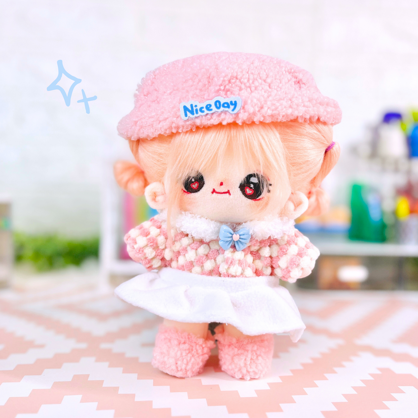 Conjunto con zapatos para Cotton Doll 🍓 Sueño de Peluche