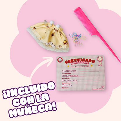 Cotton Doll Mimi Bloom 💜  Muñeca de 20cm con esqueleto interno