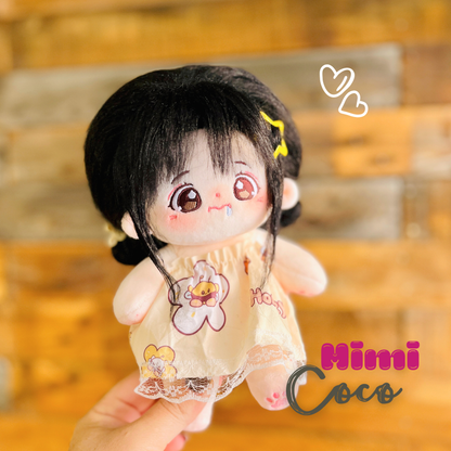 Cotton Doll 🖤 Mimi Coco – Muñeca de 20cm con esqueleto interno