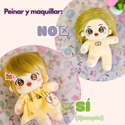 Cotton Doll ☀️ Mimi Sun – Muñeca de 20cm con esqueleto interno