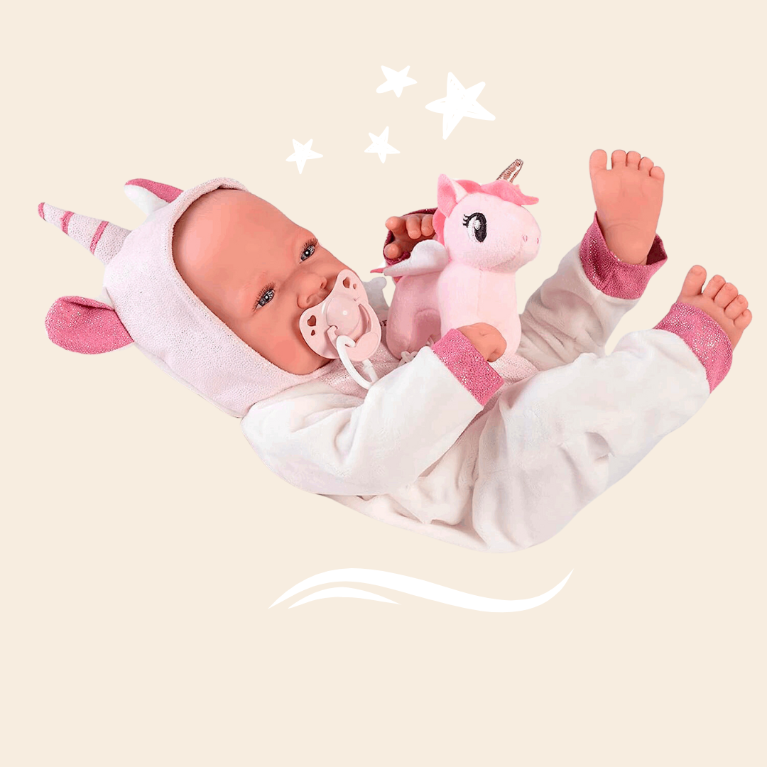 Recién Nacida con Disfraz de Unicornio