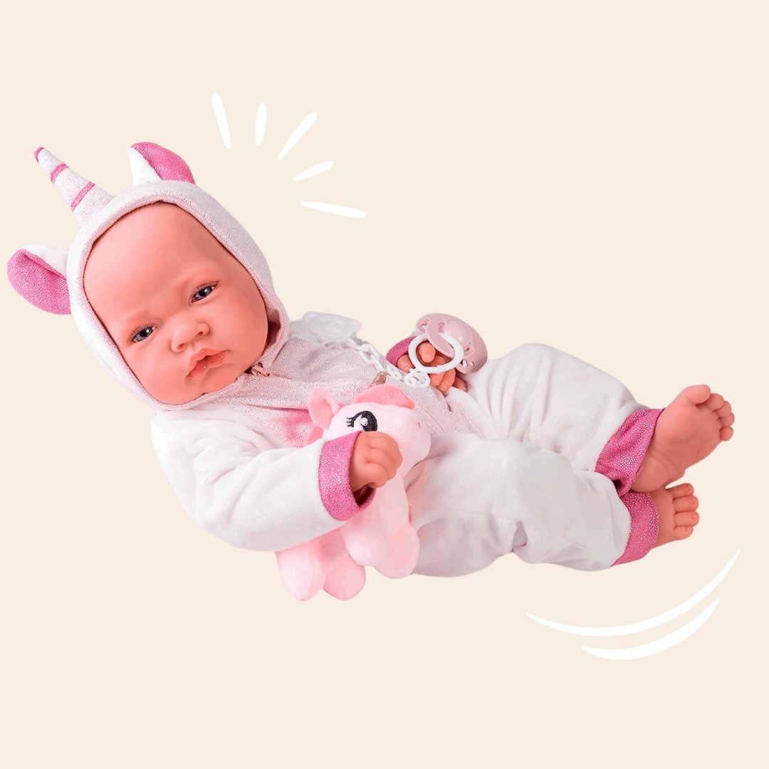 Recién Nacida con Disfraz de Unicornio