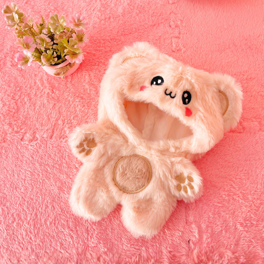 🧸 Pijama Osito Kawaii para Muñecas Cotton Doll 20cm