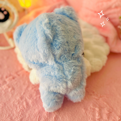 🐾 Pijama Gatito Azul Kawaii para Muñecas Cotton Doll 20cm