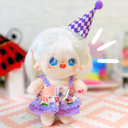 Conjunto “Party Lila” para Muñecas Cotton Doll 20cm