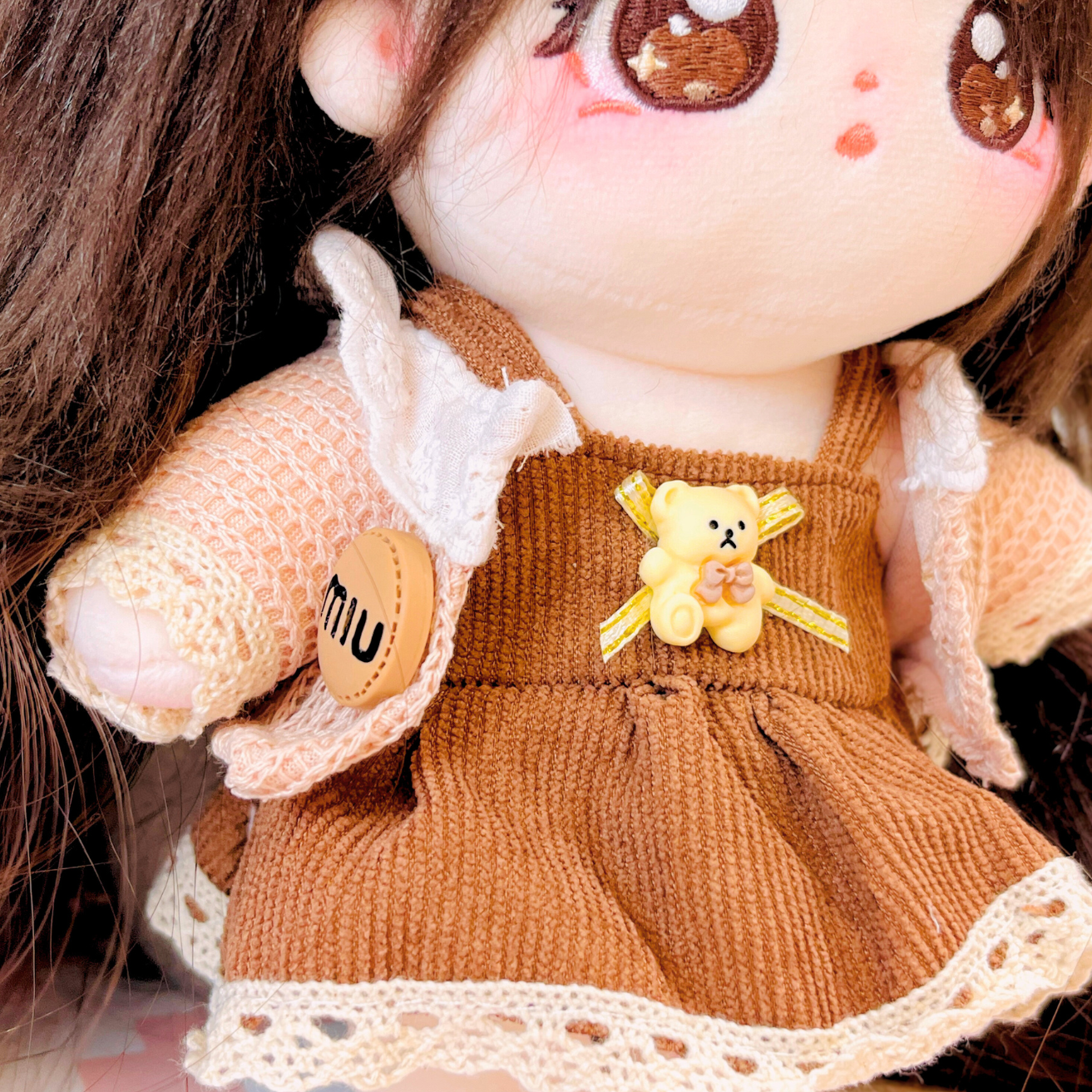 Conjunto Marrón Kawaii para Muñecas Cotton Doll 20cm · “ChocoBear”