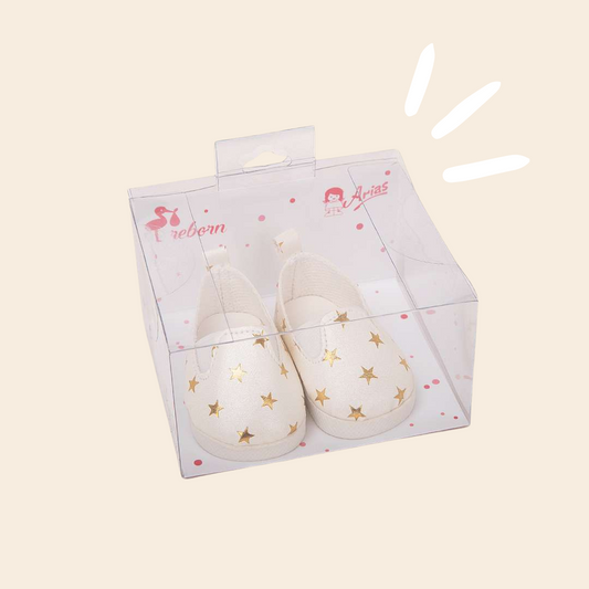Zapatos estrellitas para muñeca